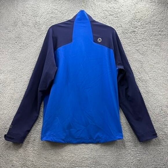 Marmot Men's Large Blue Soft Shell Jacket Full Zip M3 Zip Pockets Outdoors EUC - Picture 8 of 11